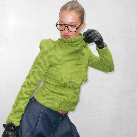 Pilar Ruiz Green Textured Jacket