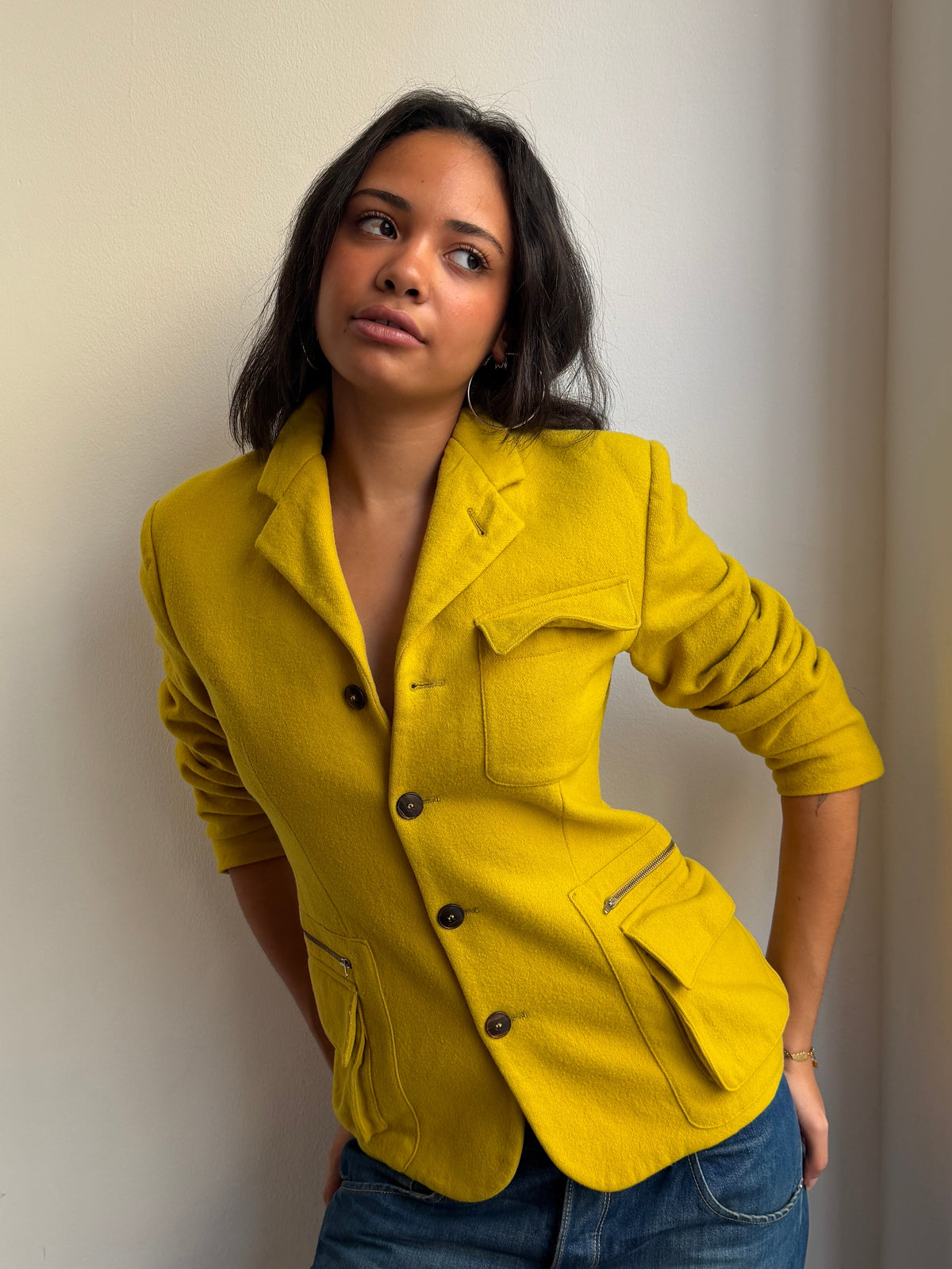 Jean Paul Gaultier Moss Wool Jacket