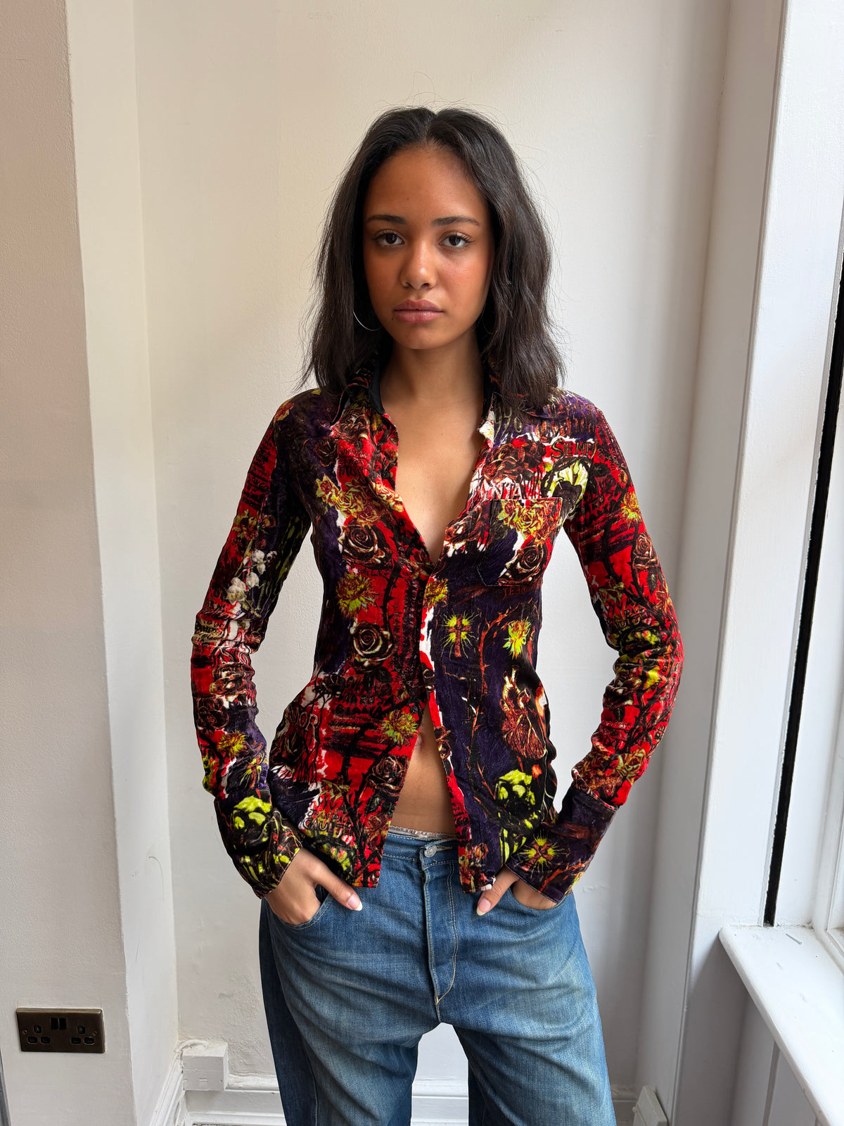 Jean Paul Gaultier Velour Shirt