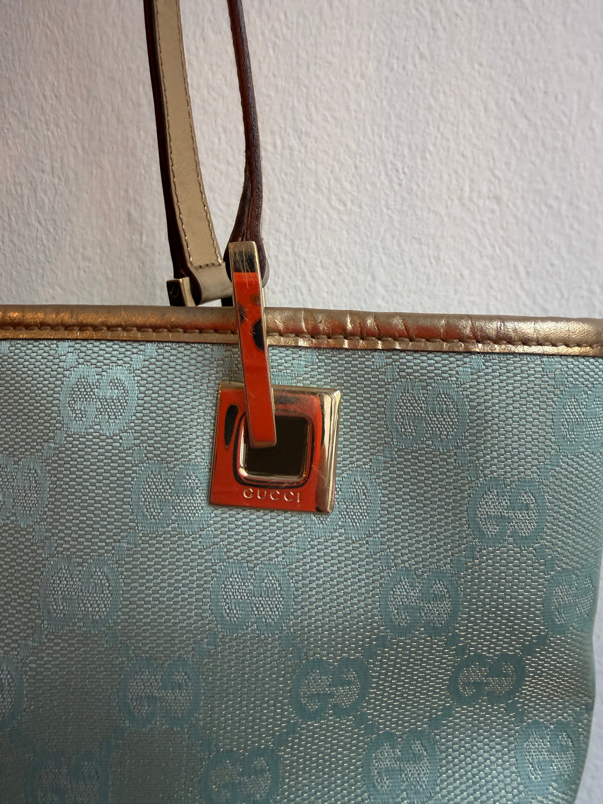 Gucci Mint Canvas Tote