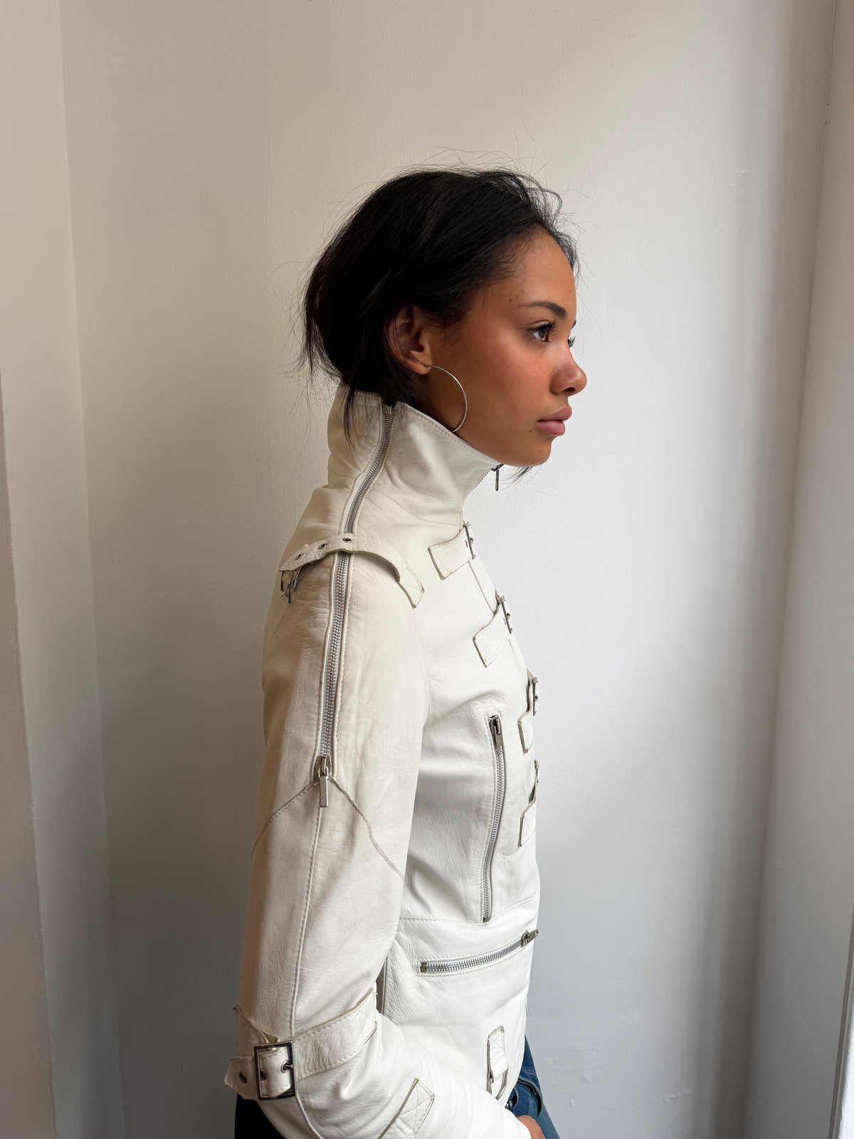 White Leather Jacket