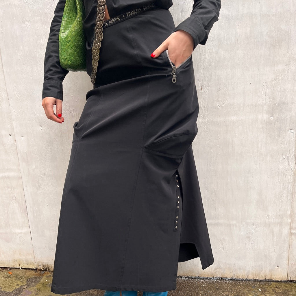 Le Jean de Marithe Francois Girbaud Maxi Skirt