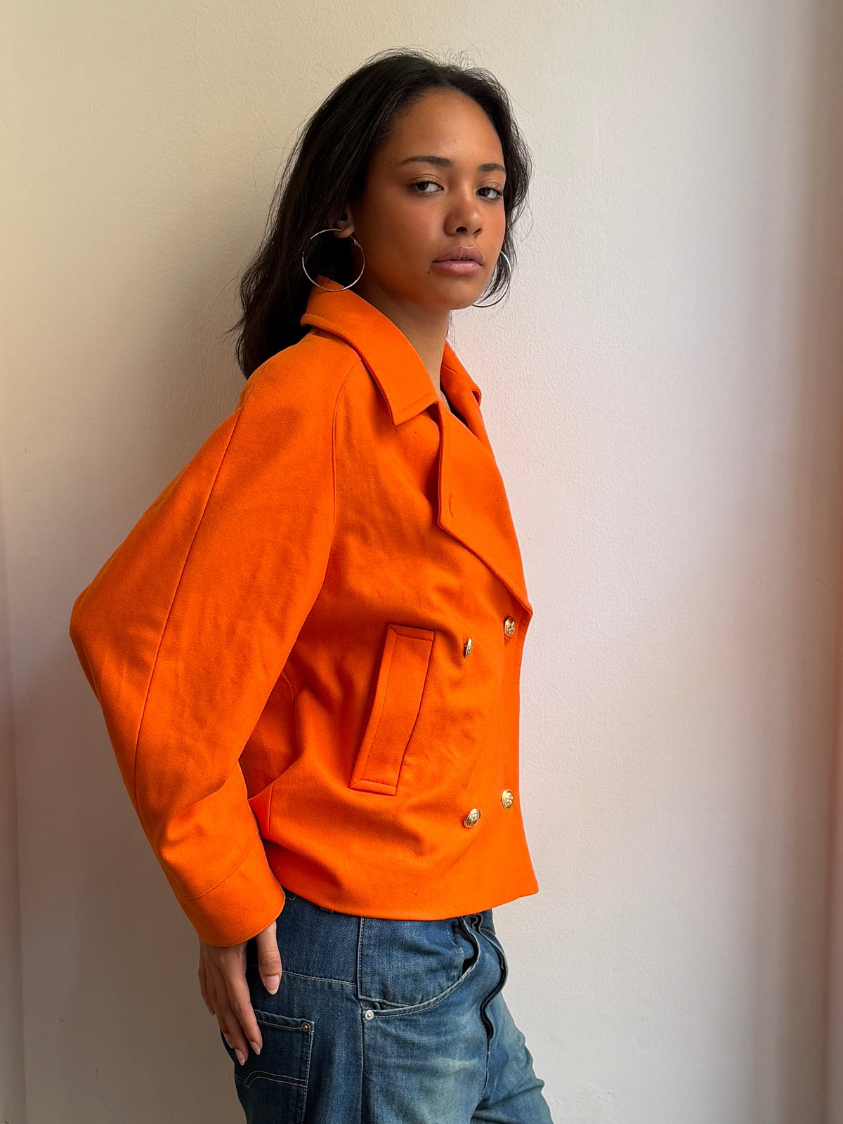 Weekend by MaxMara Orange Wool Jacket