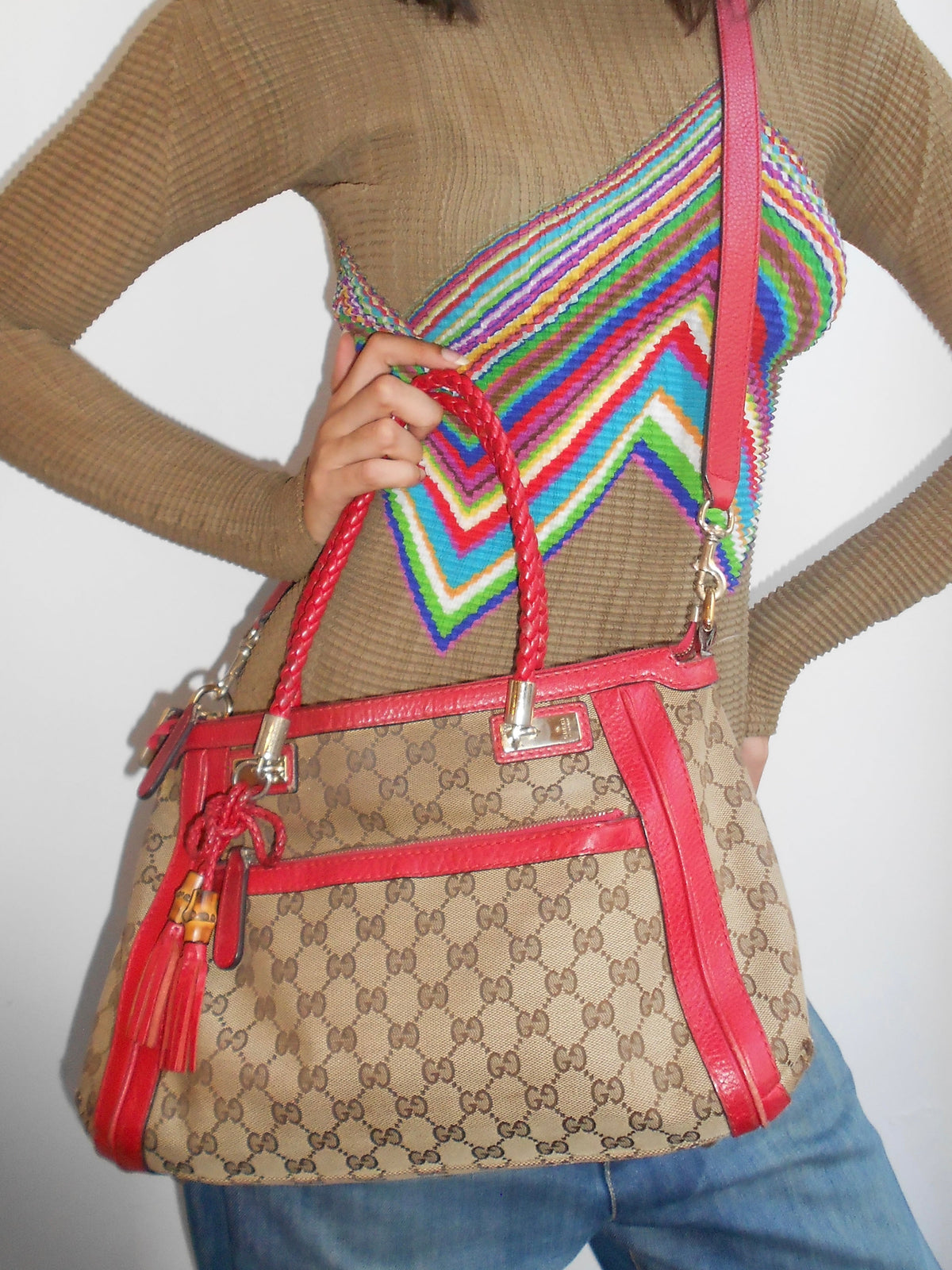 Gucci GG Bella 2 Way Satchel Bag