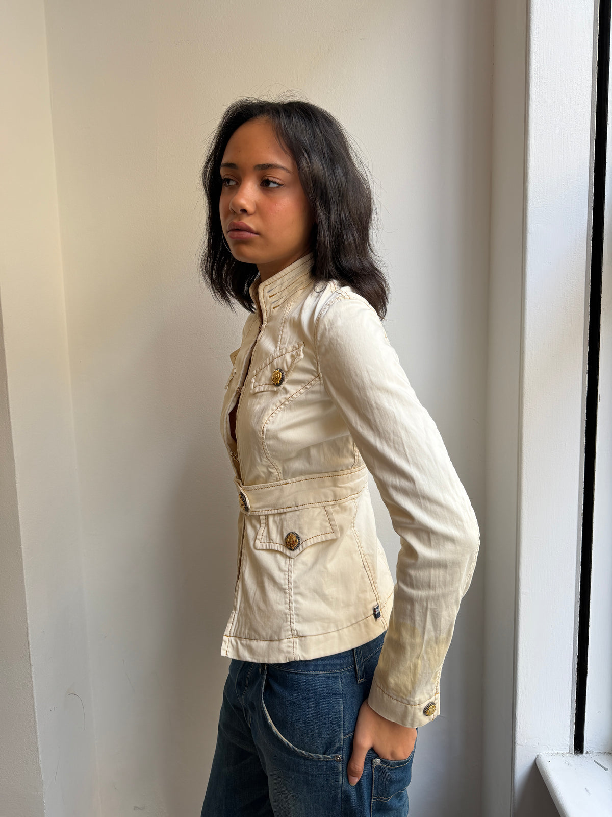 Jean Paul Gaultier Ecru Denim Jacket