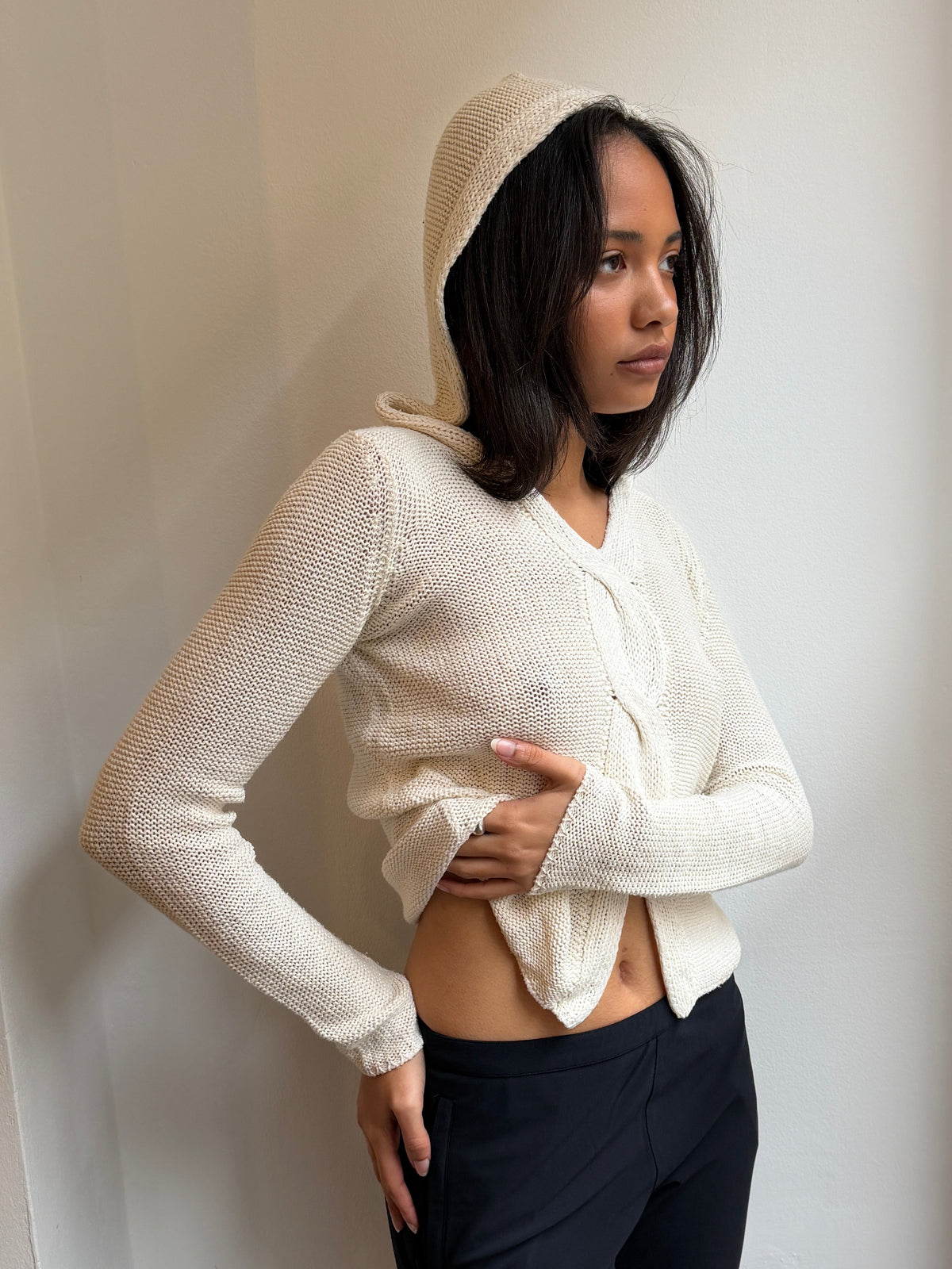 MaxMara Hooded Knit Jumper