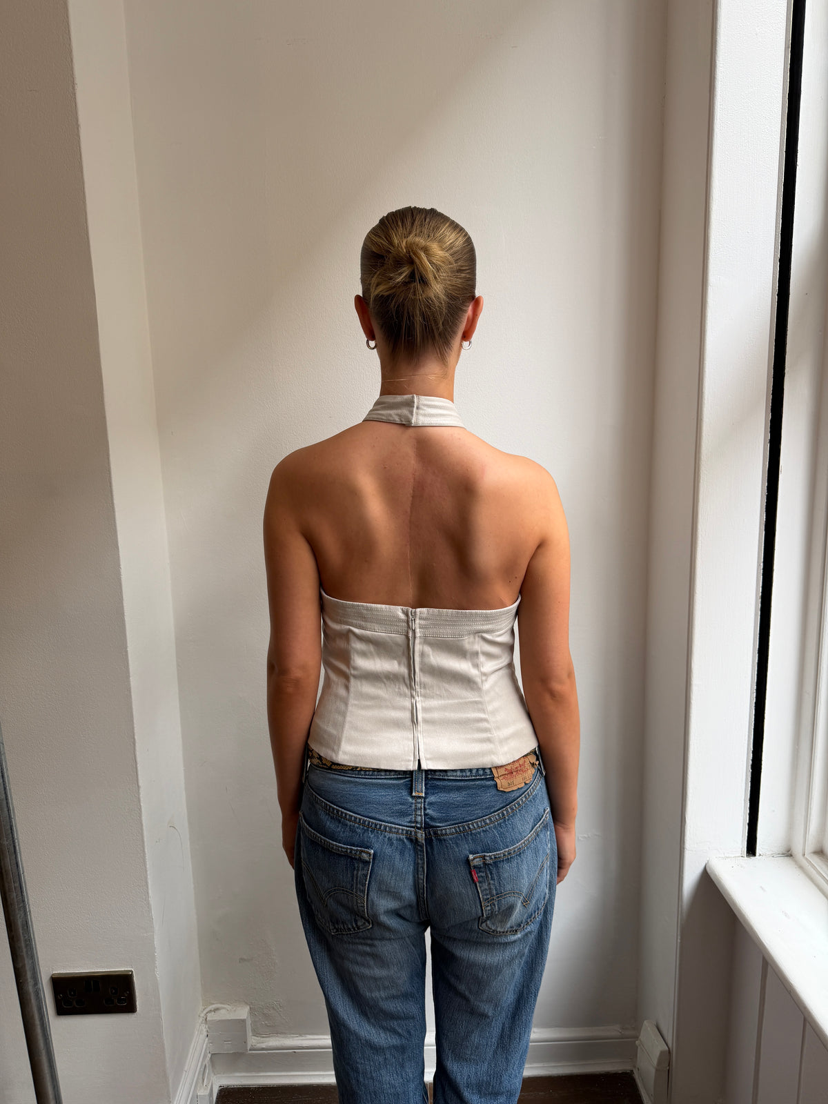 Light Grey Halter Top