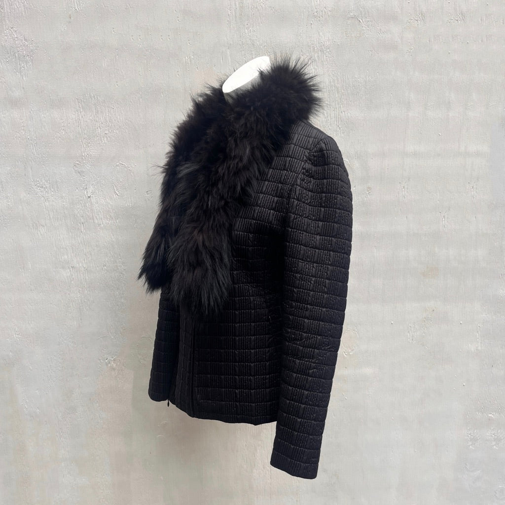 Brooksfield Nylon & Fur Jacket