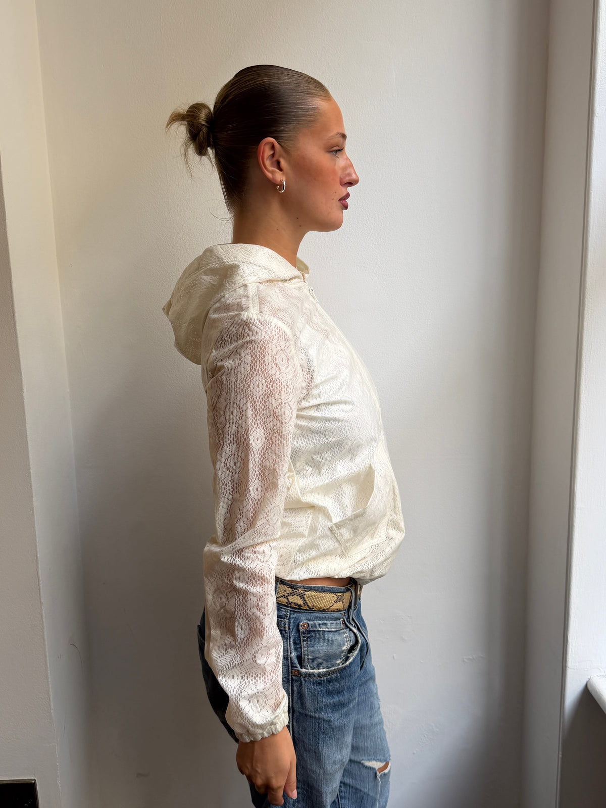 Sisley White Lace Rain Jacket
