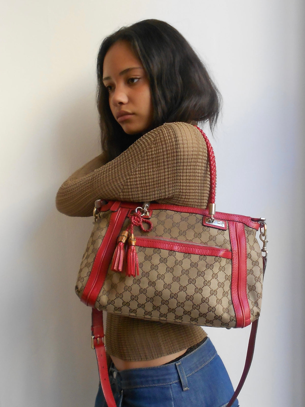 Gucci GG Bella 2 Way Satchel Bag