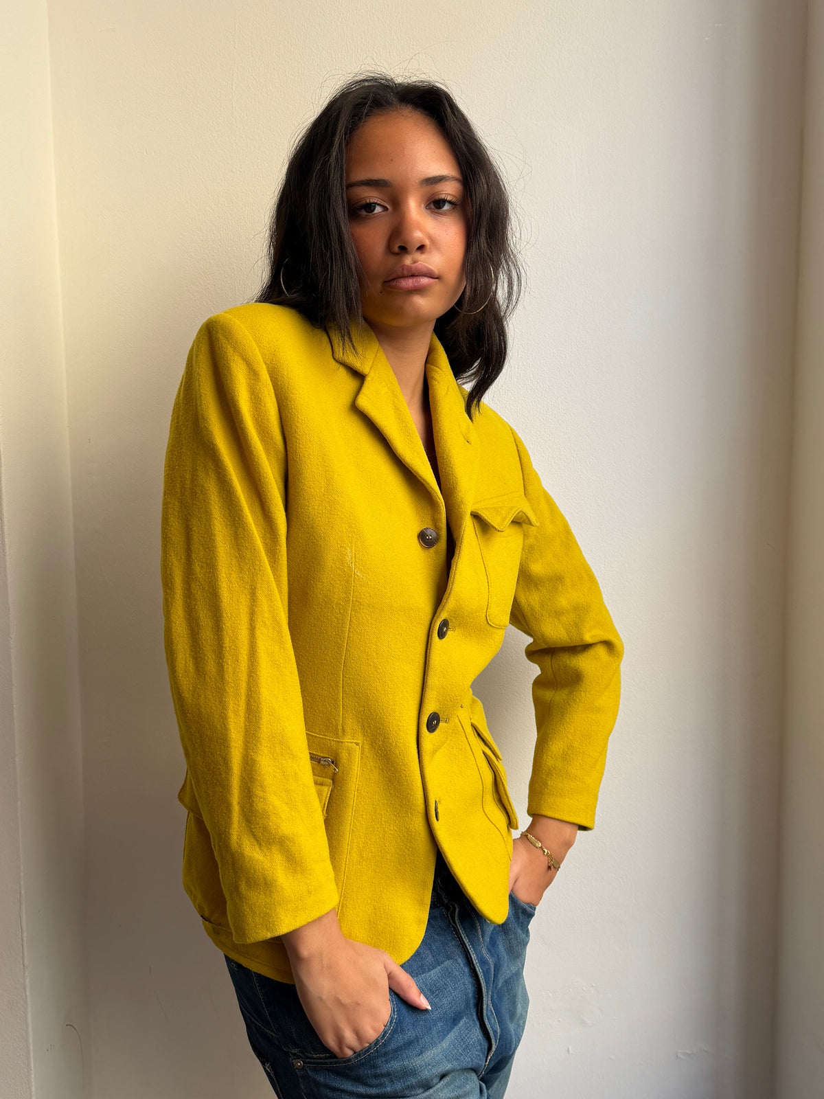 Jean Paul Gaultier Moss Wool Jacket