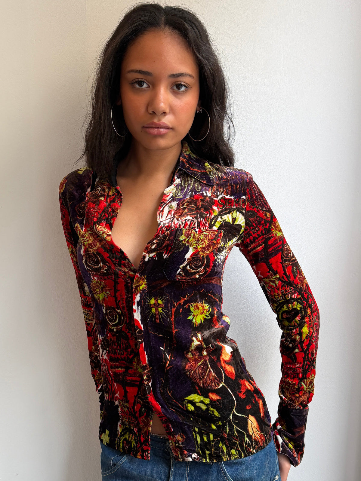 Jean Paul Gaultier Velour Shirt