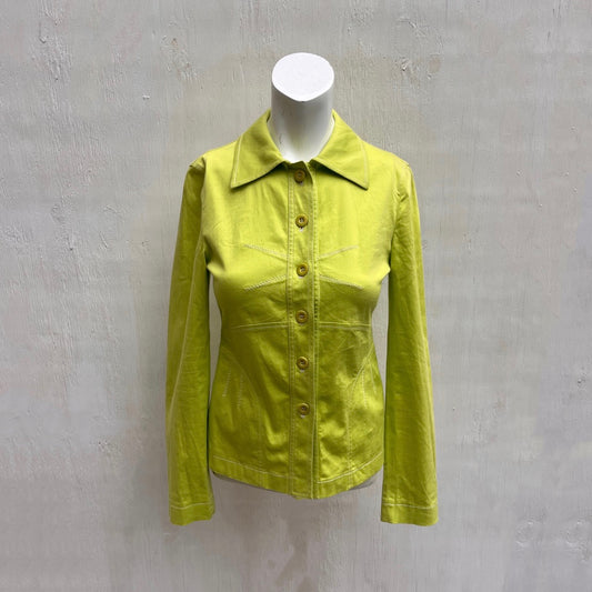 Philosophy Di Alberta Ferretti Lime Green Shirt