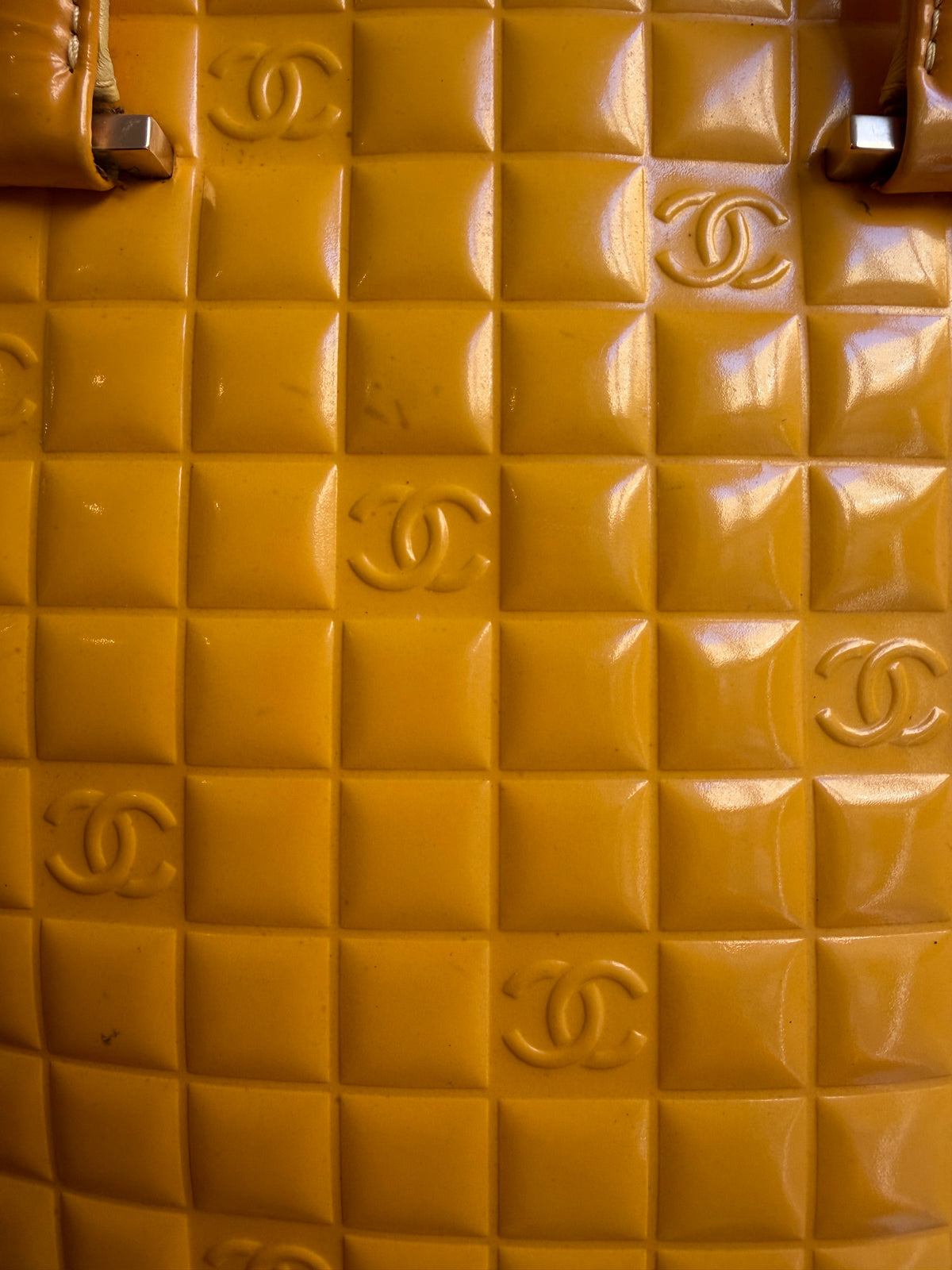 Chanel Yellow Chocolate Bar CC 02-03 Bag