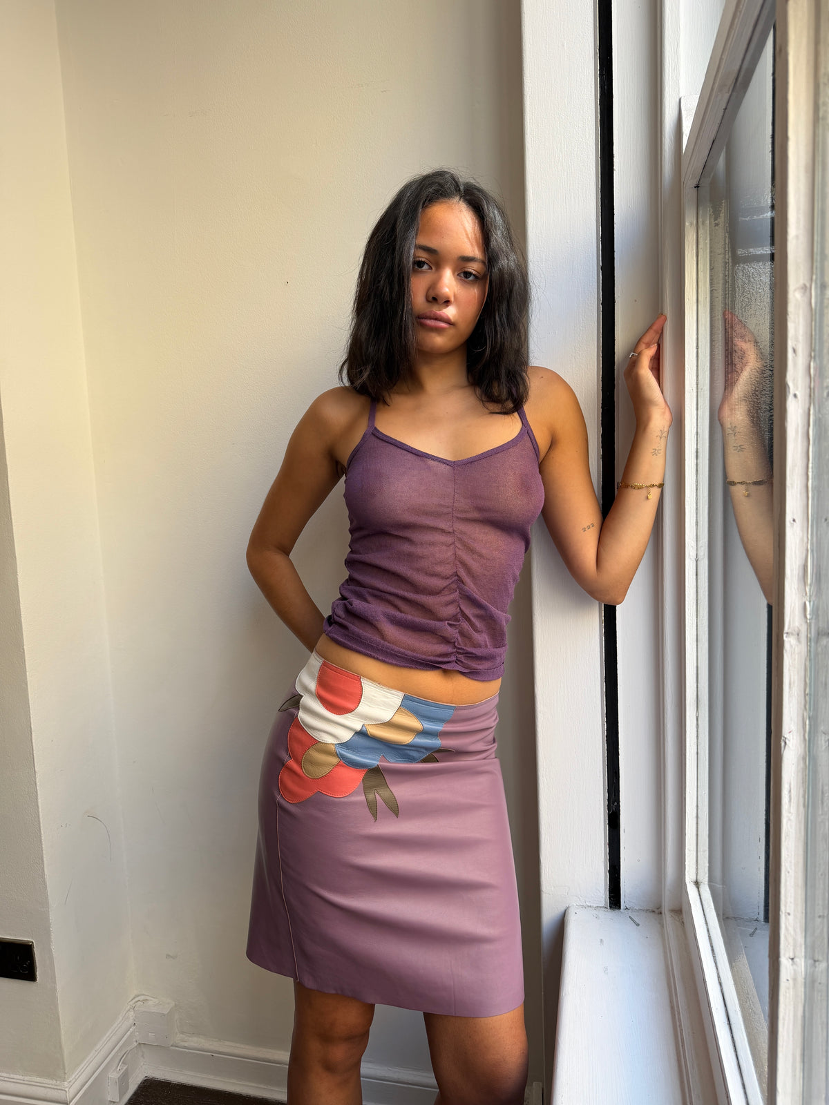 Sisley Purple Knit Cami
