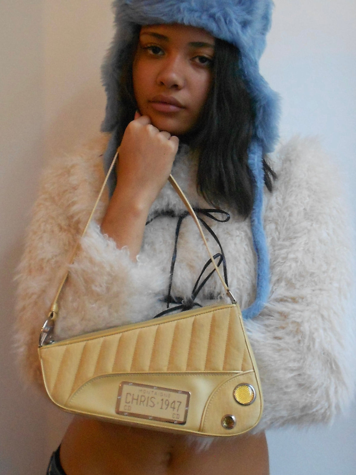 Christian Dior Yellow  Montaigne 1947 Cadillac Bag