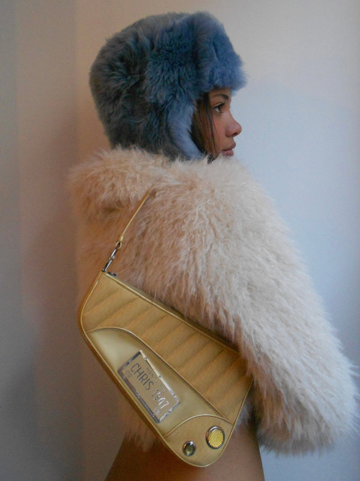 Christian Dior Yellow  Montaigne 1947 Cadillac Bag