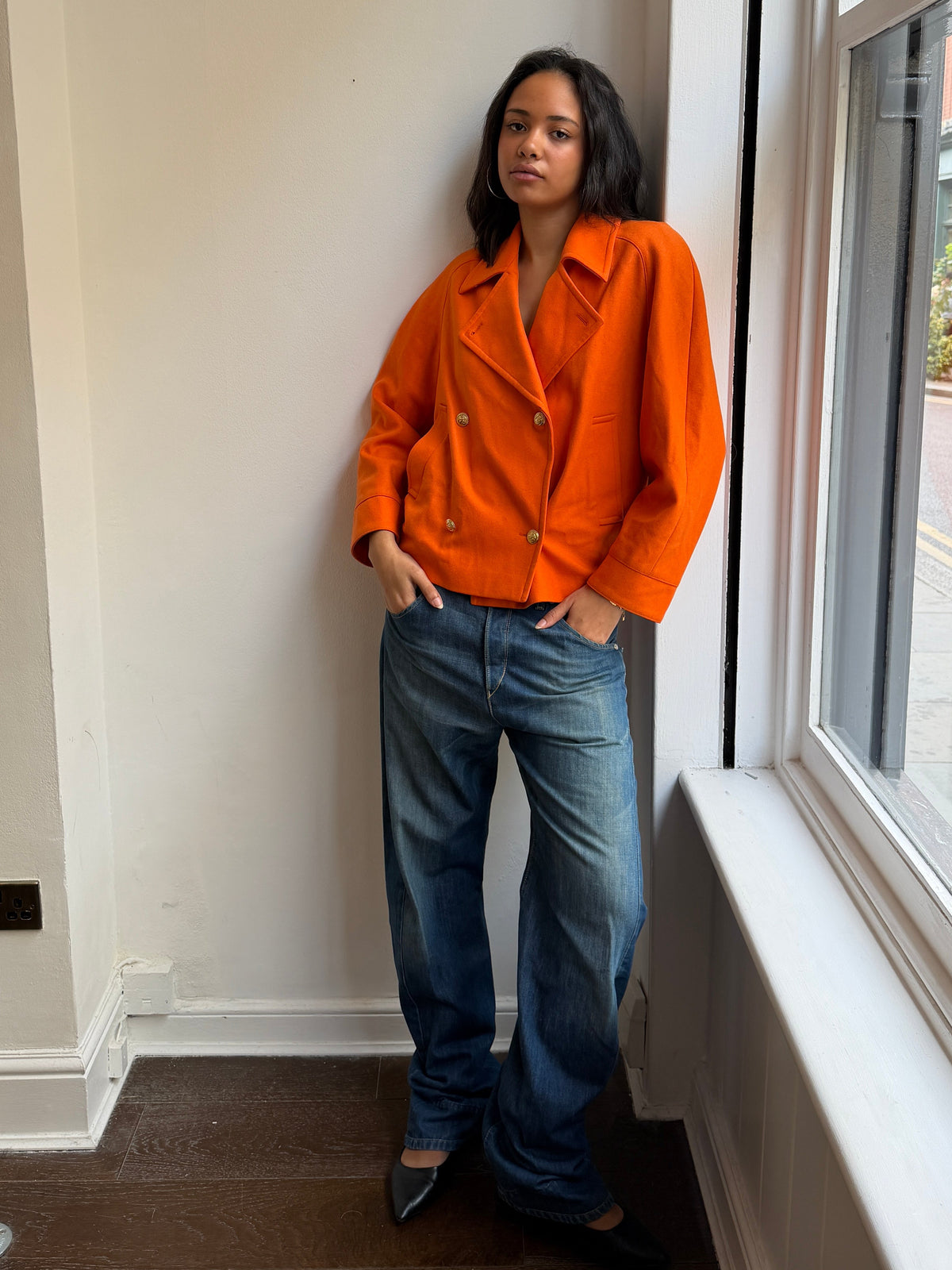 Weekend by MaxMara Orange Wool Jacket