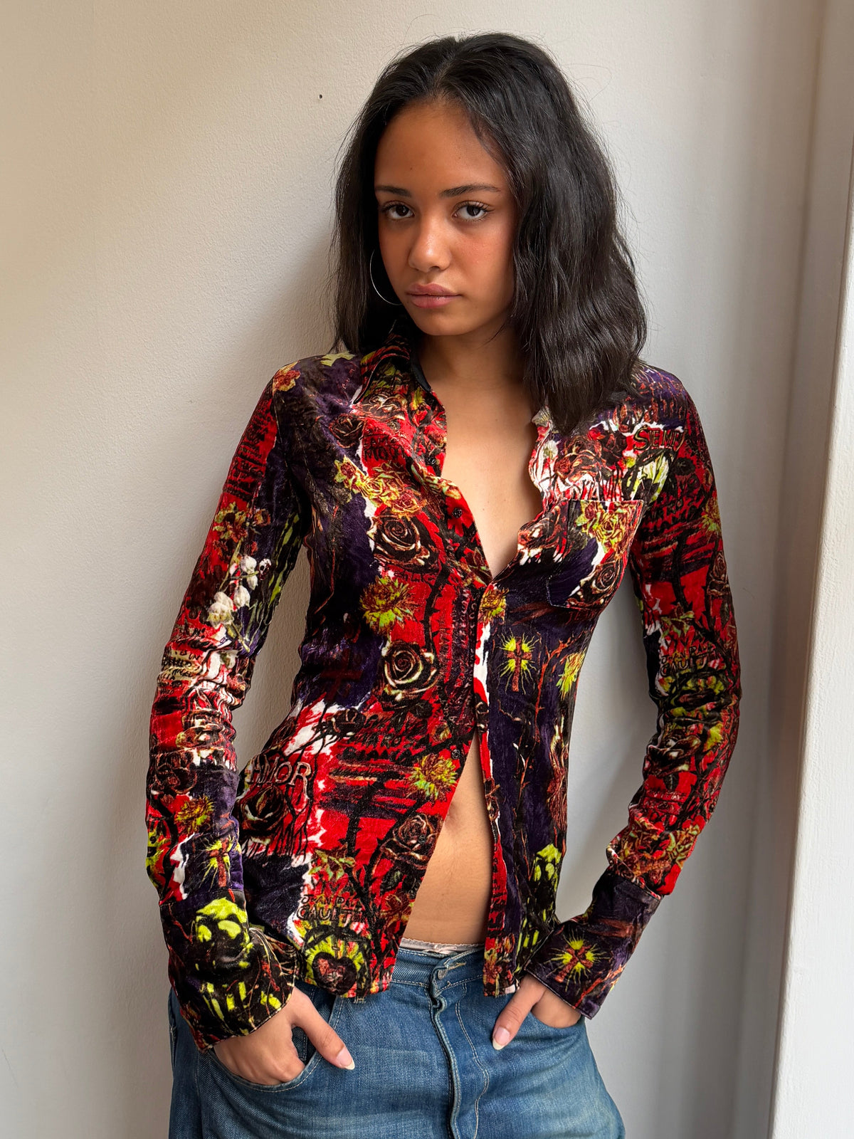 Jean Paul Gaultier Velour Shirt