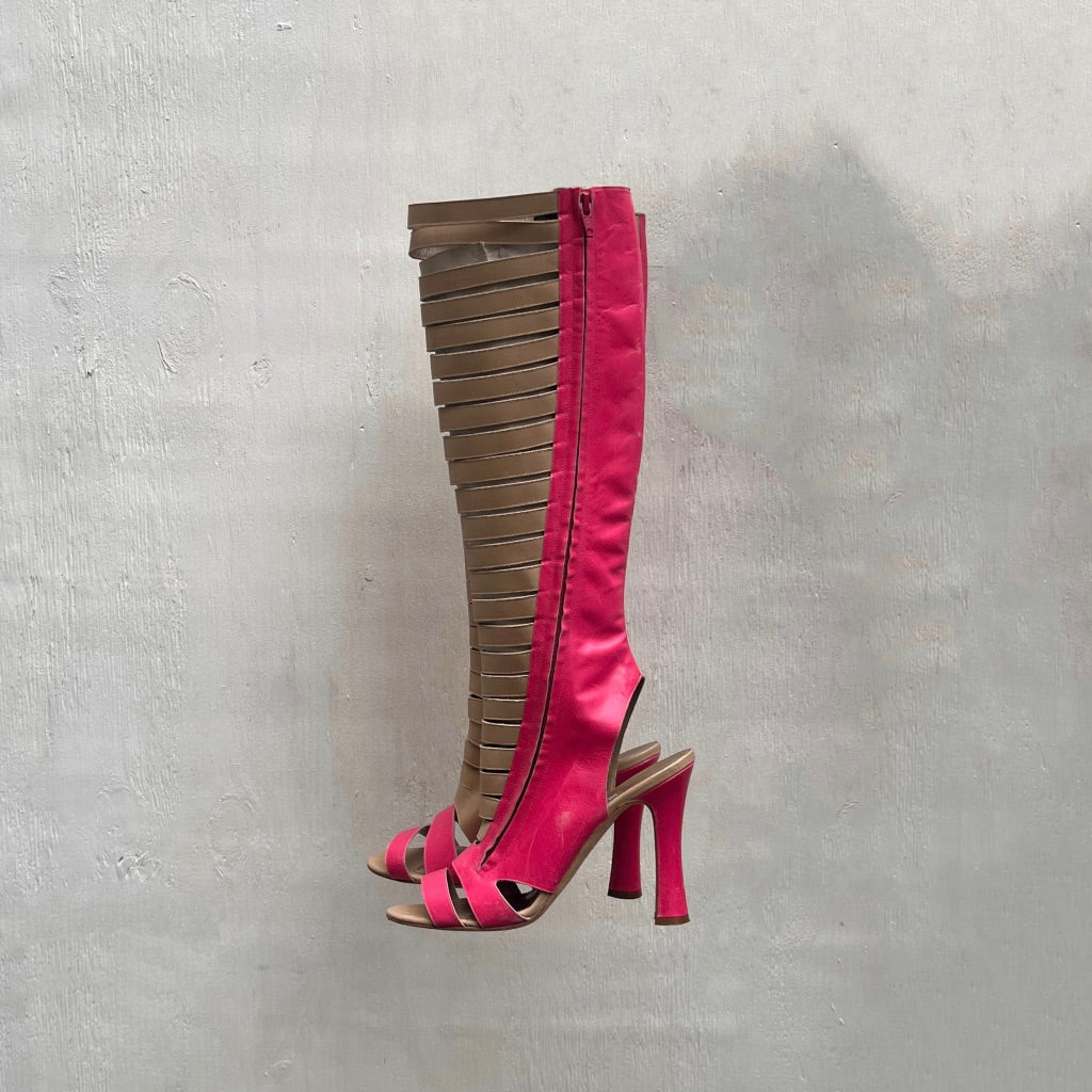 Manolo Blahnik Open Toe Heels