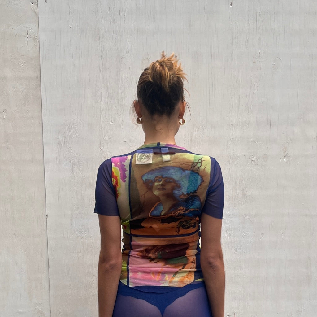 Jean Paul Gaultier Soleil 2002 Pop Art Portrait Tee