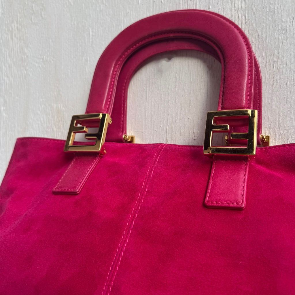 Fendi Twins Hot Pink  tote bag