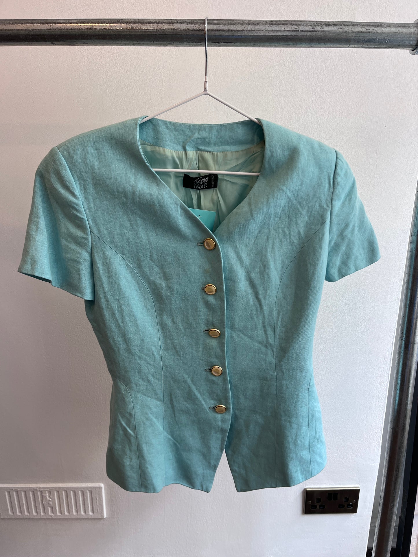 Turquoise 80's Smart Jacket