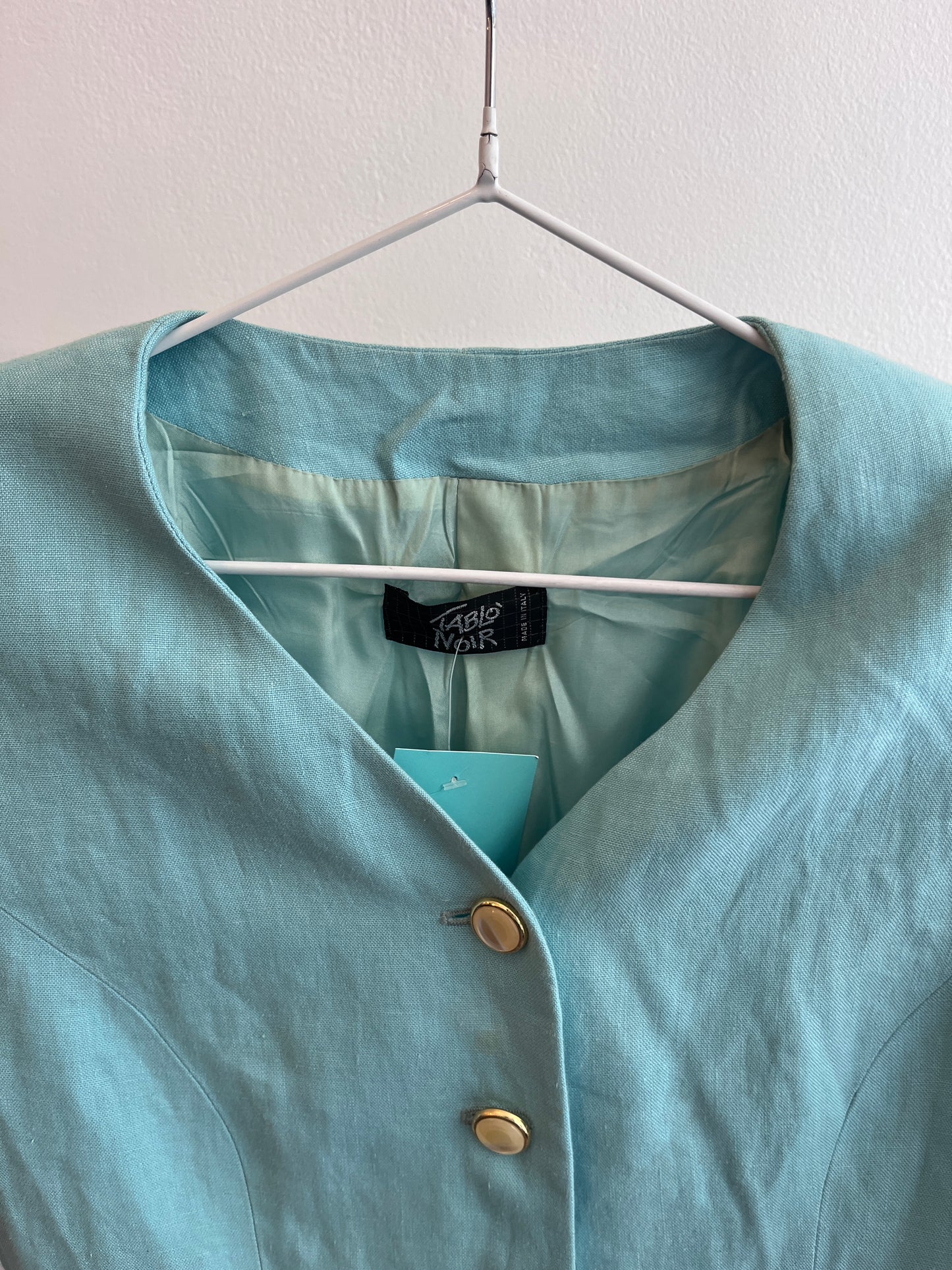 Turquoise 80's Smart Jacket