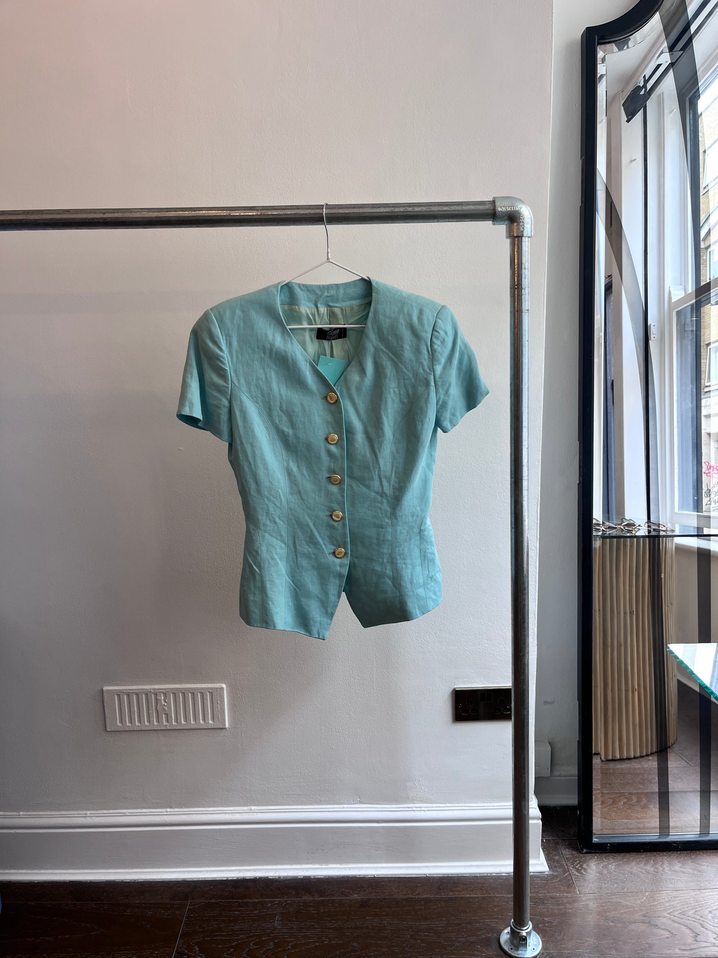 Turquoise 80's Smart Jacket