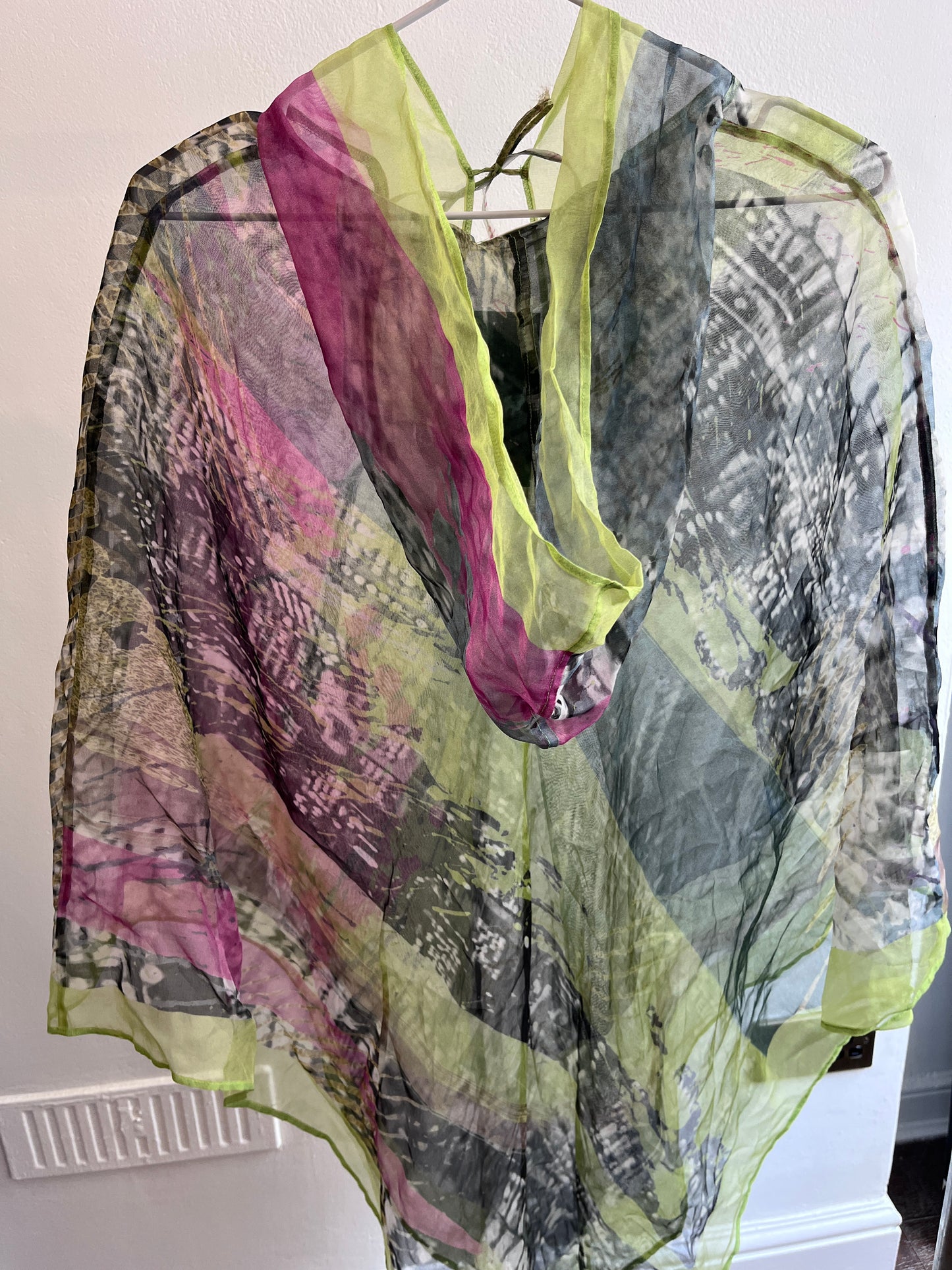 La Perla Silk Hooded Poncho