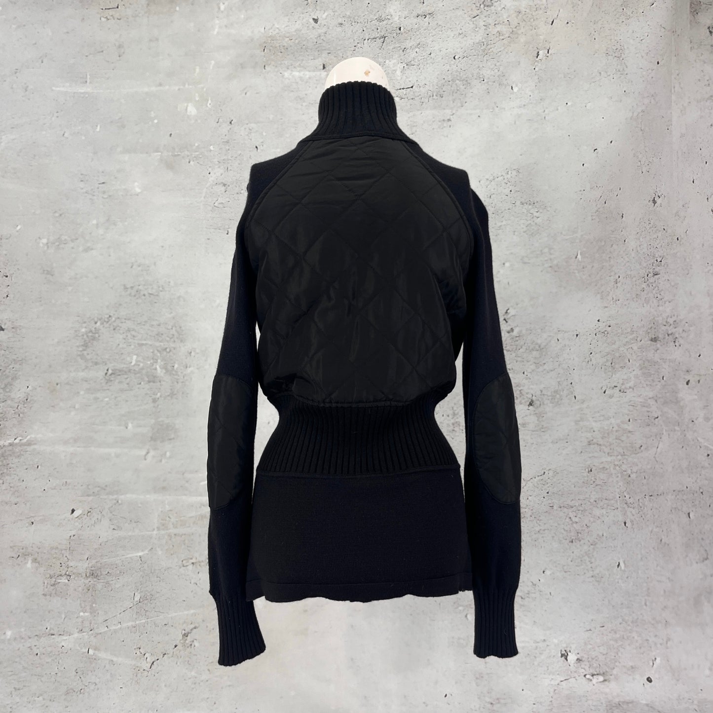 Valentino Nylon Black Zip Up