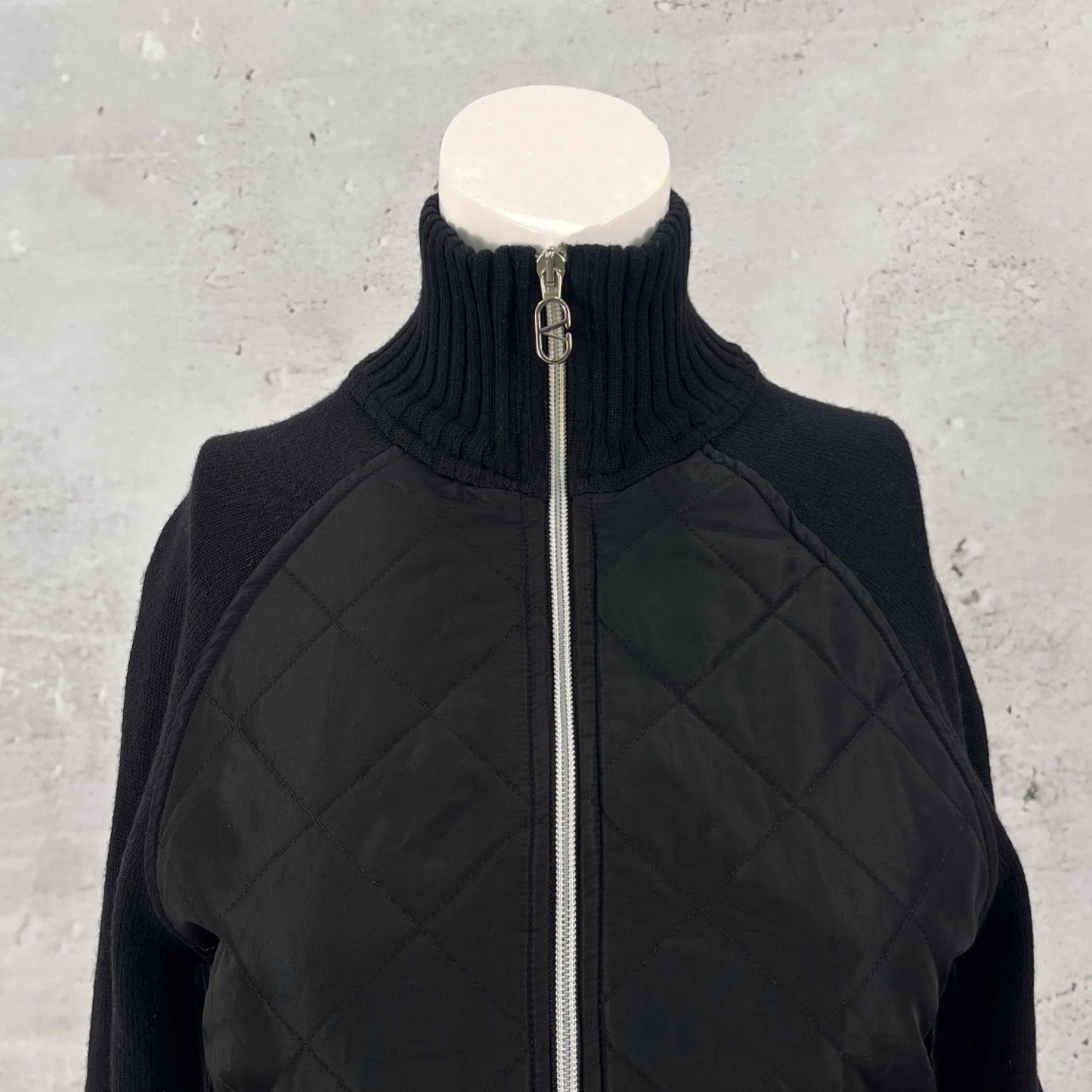 Valentino Nylon Black Zip Up
