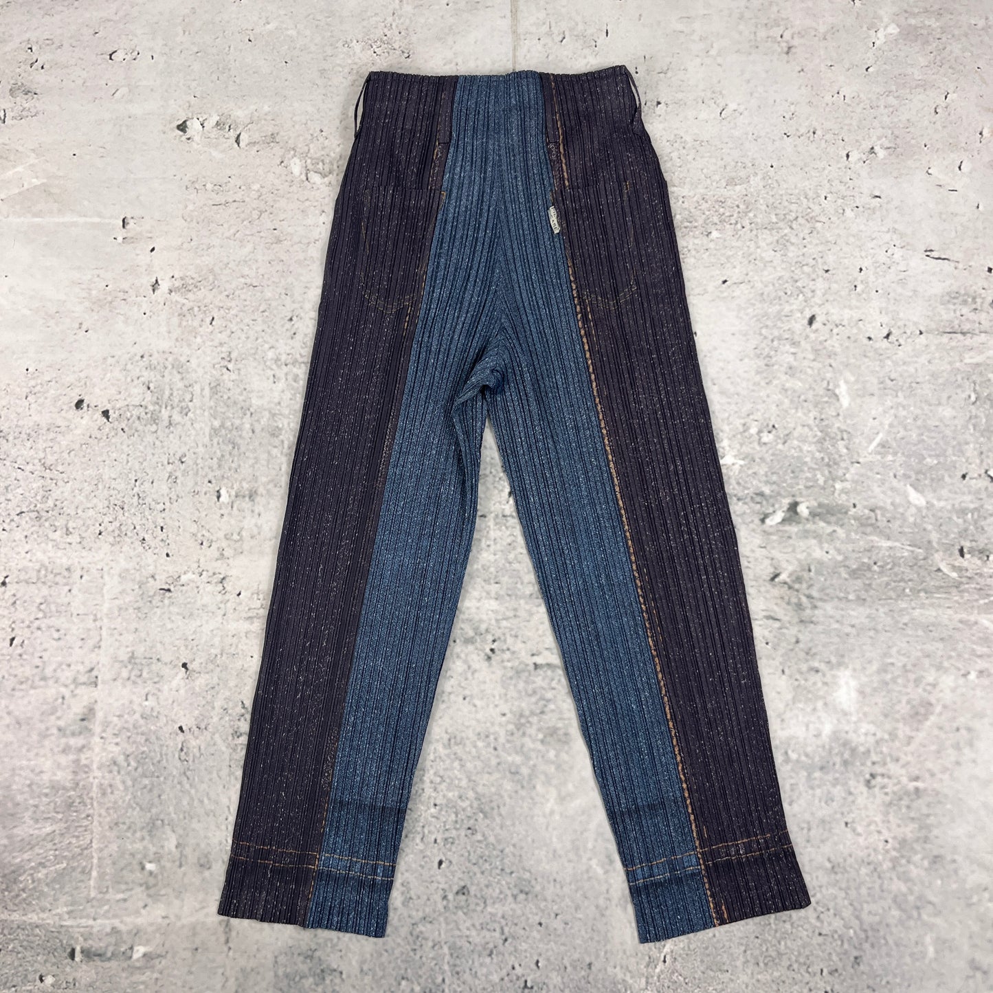 Issey Miyake Pleats Please Denim Trousers