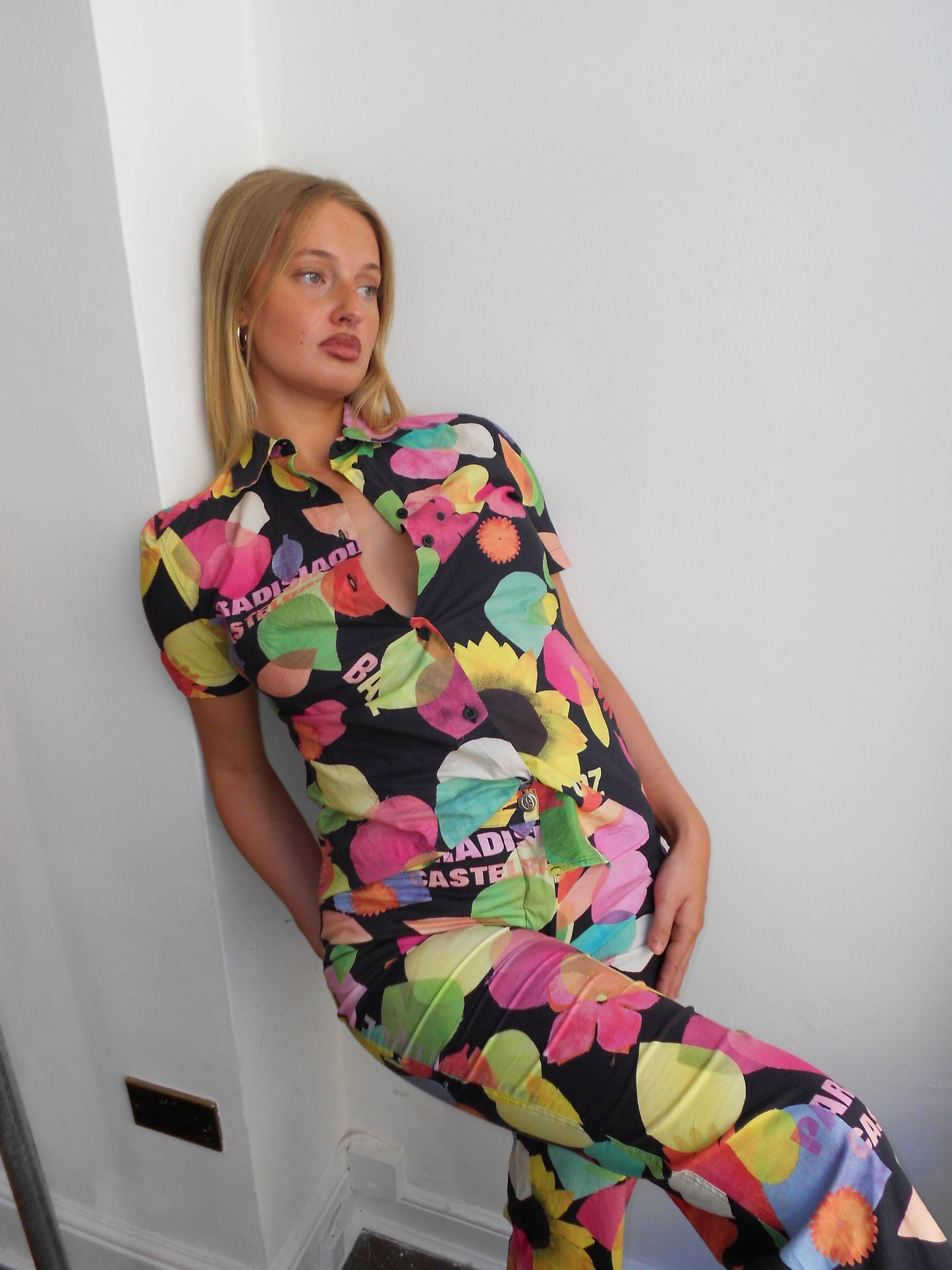 JC de Castelbajac Black Printed Shirt