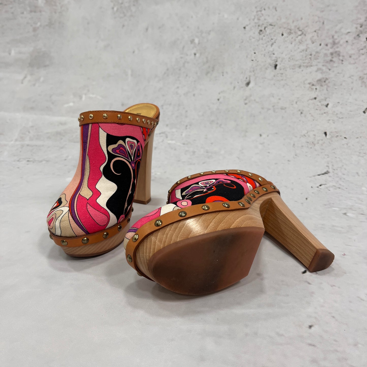 Emilio Pucci Heeled Clogs