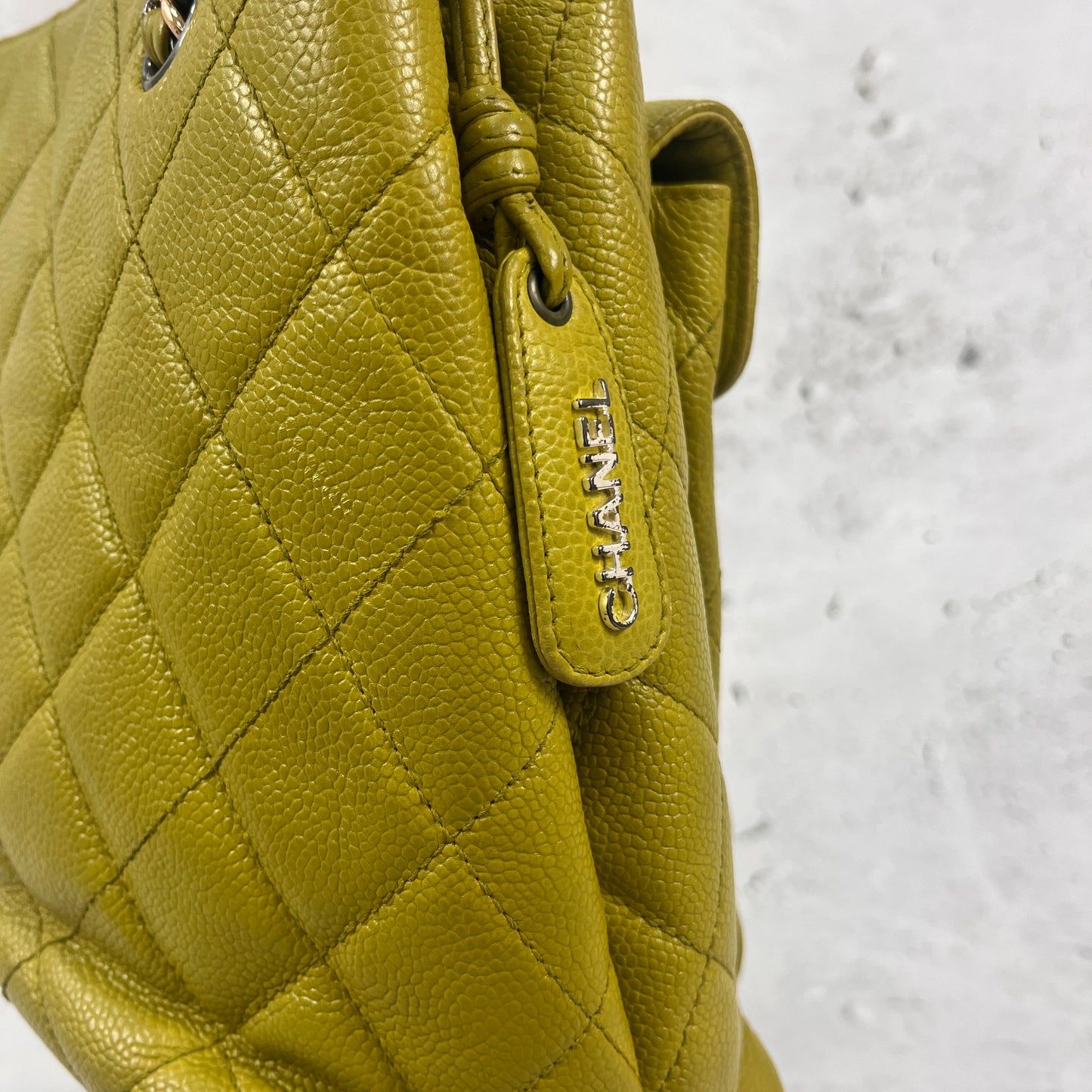Chanel Green 2007 Caviar Leather Bag