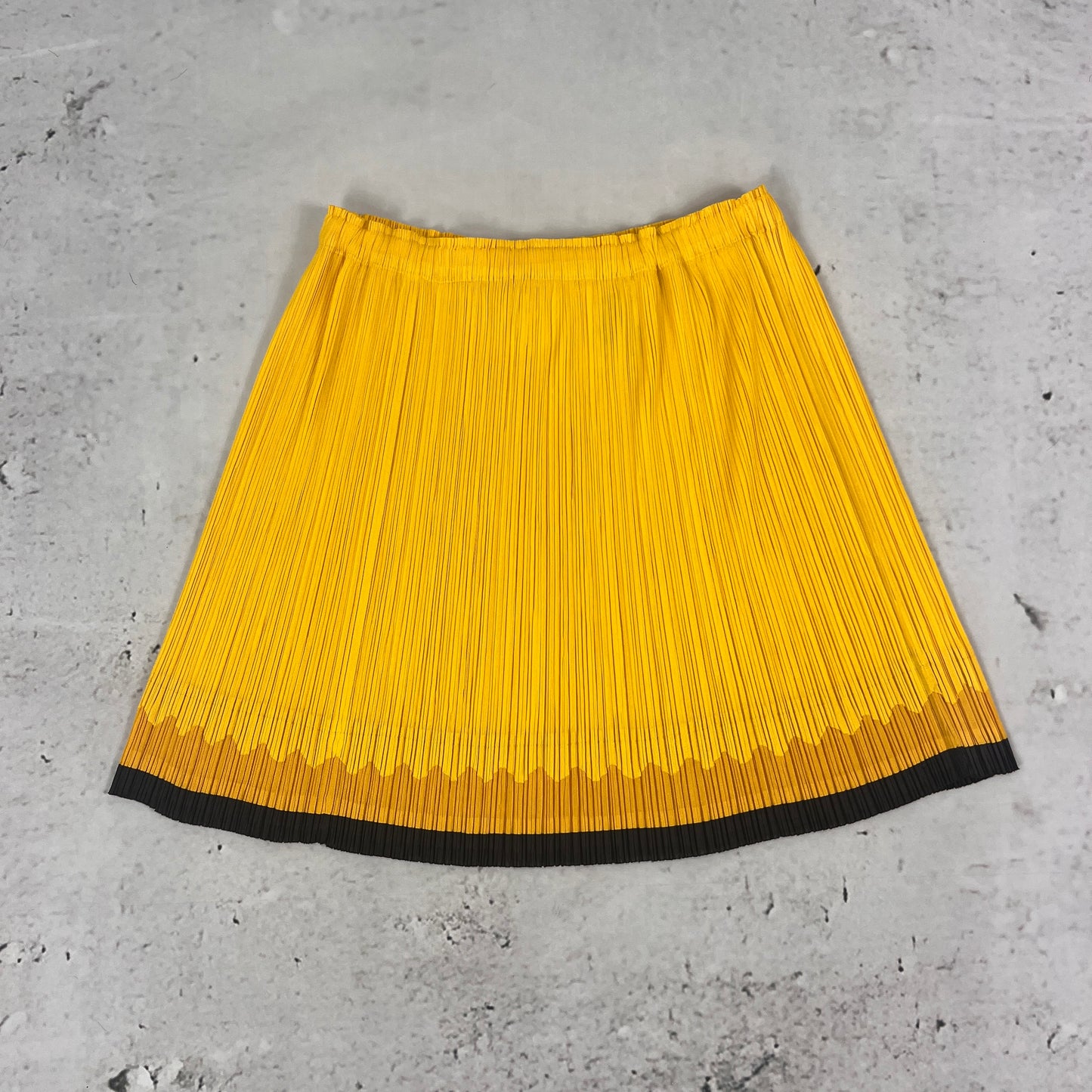 Issey Miyake Yellow Pleats Please Skirt