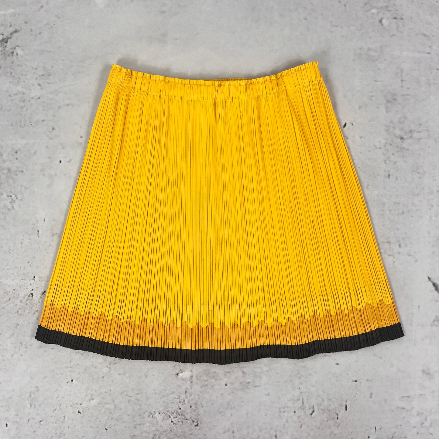 Issey Miyake Yellow Pleats Please Skirt