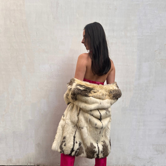 Vintage Spotty Fur Coat