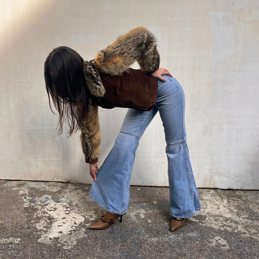 Vintage Blue Flared Jeans