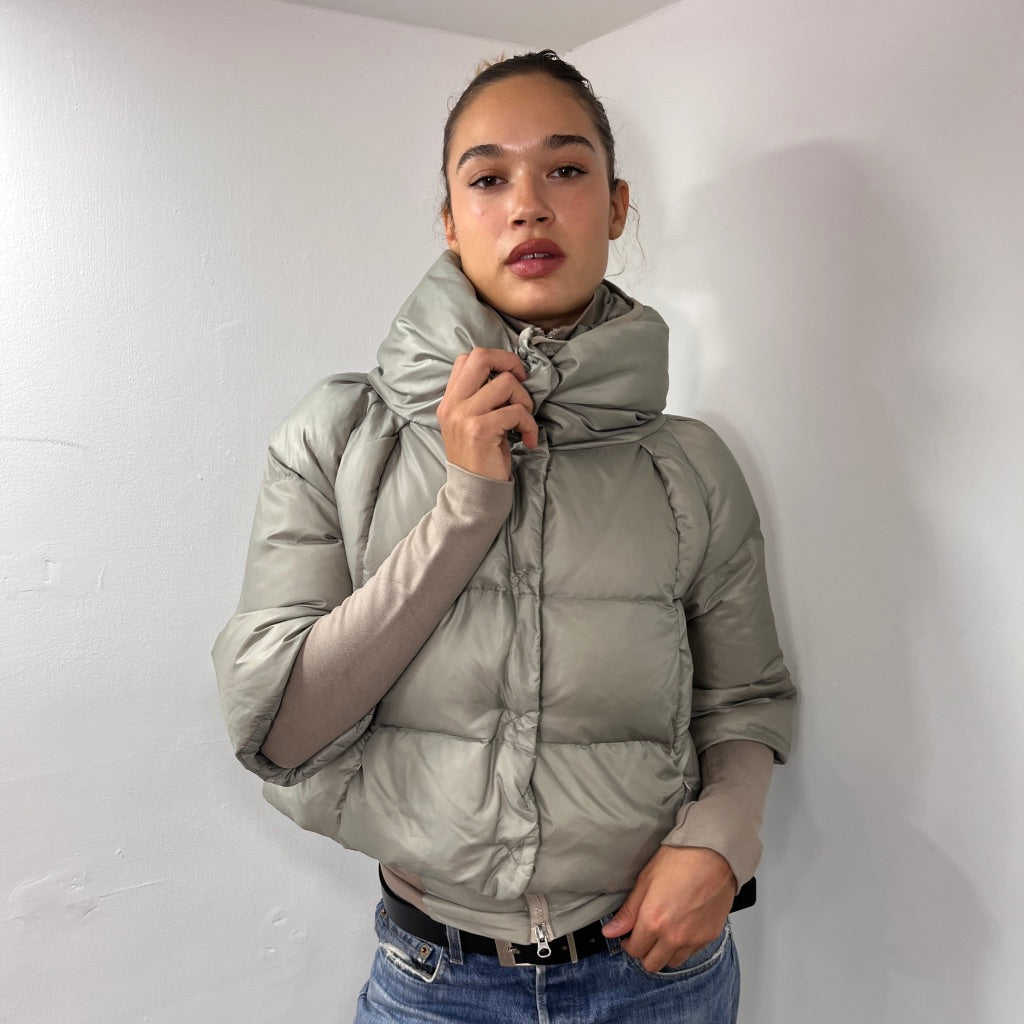 Patrizia Pepe Grey Puffer Jacket