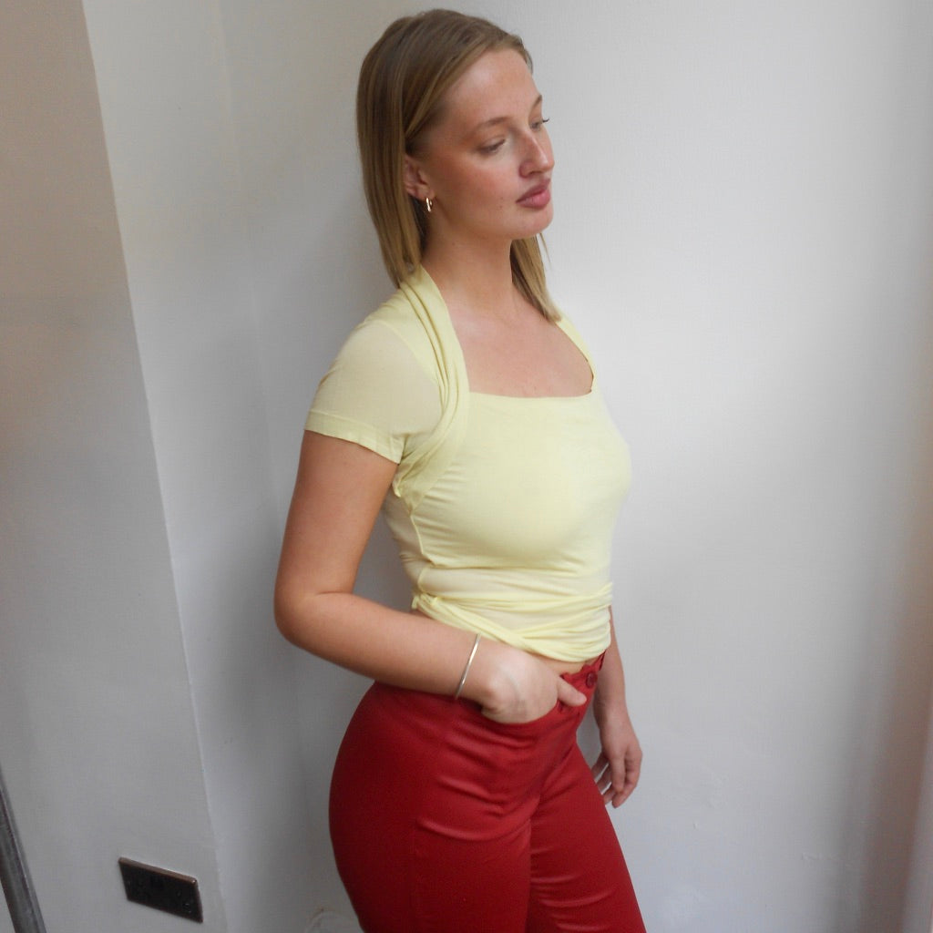 United Colours of Benetton Butter Yellow Top