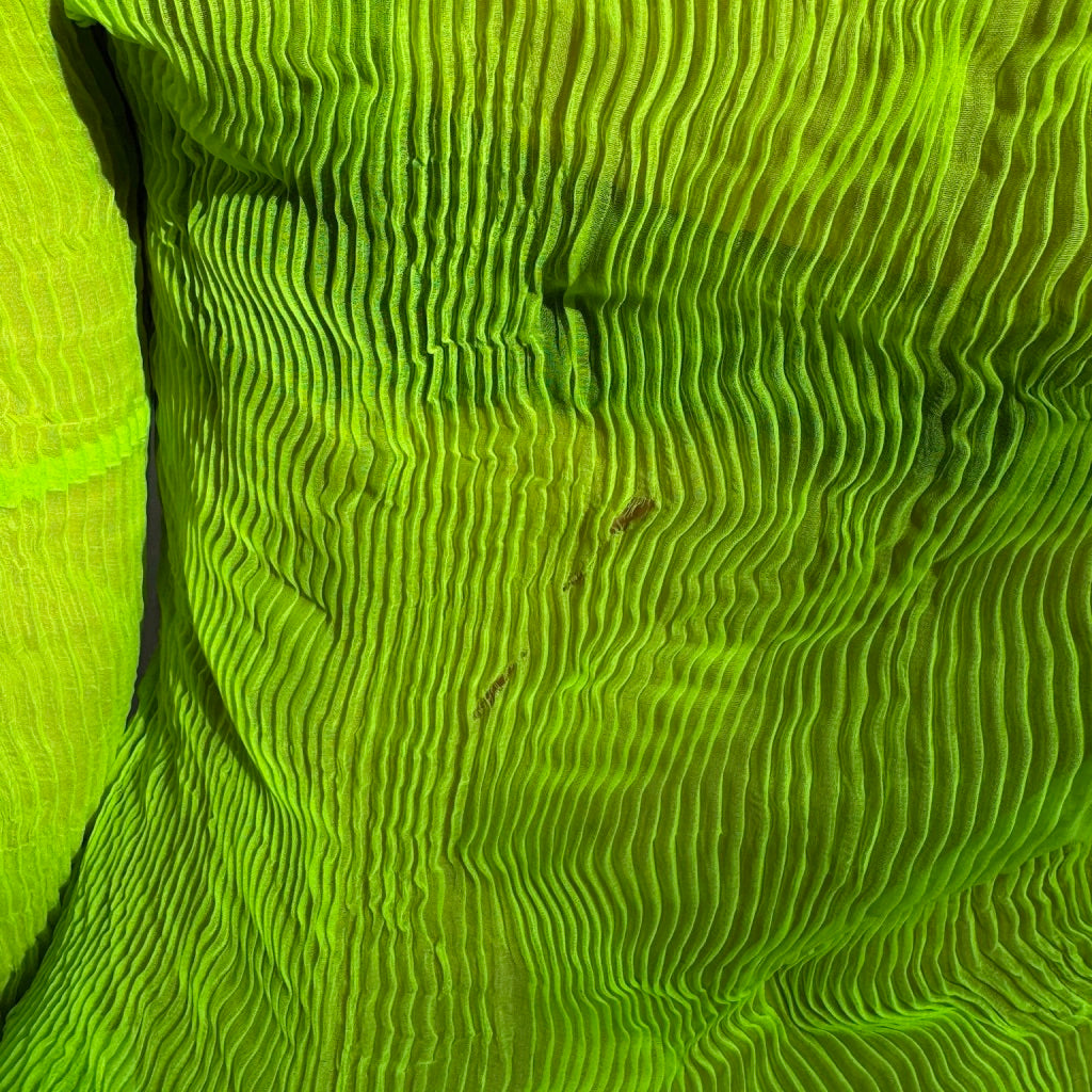 Issey Miyake Lime Green Pleats Please Top