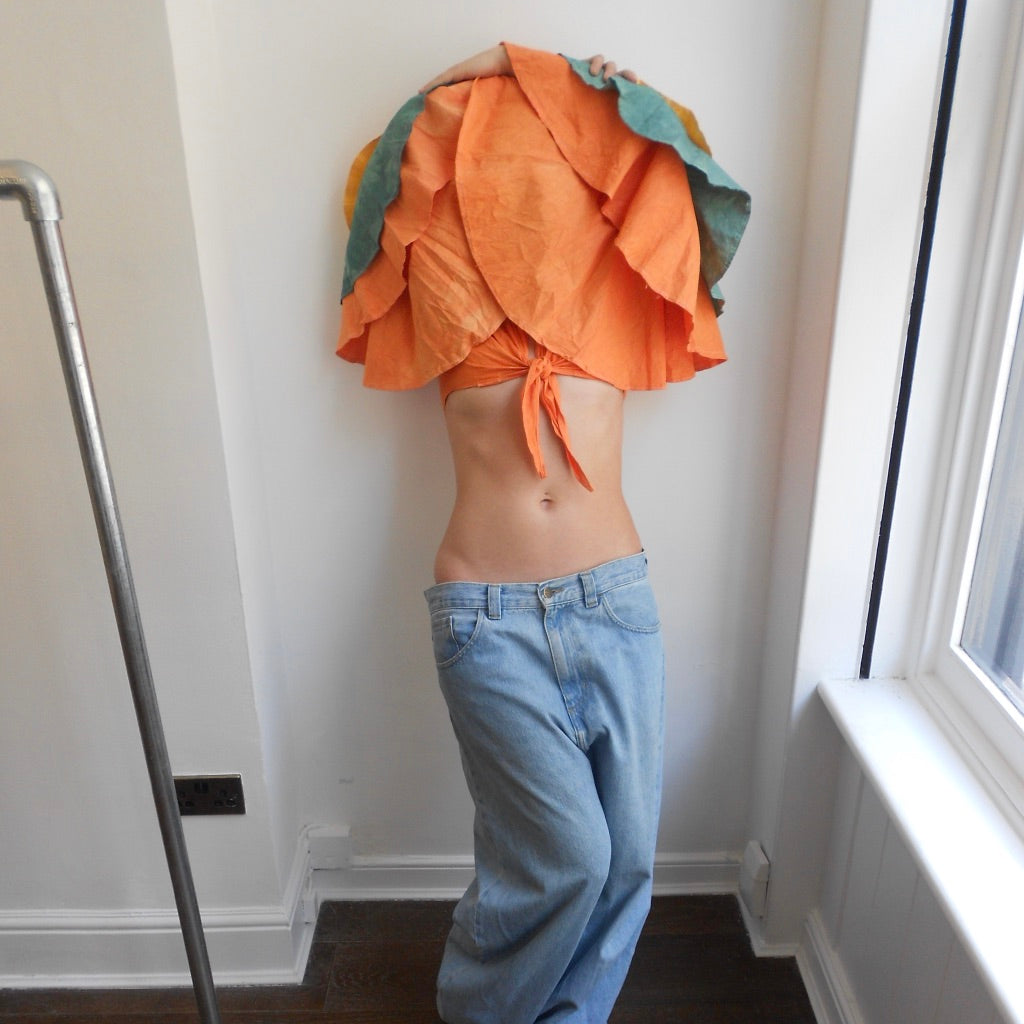 Orange Salsa Cropped Top