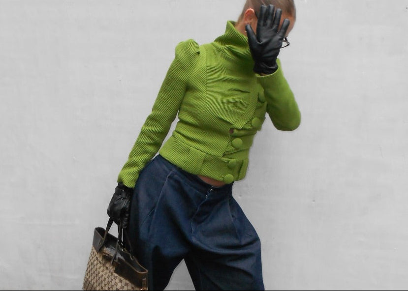 Pilar Ruiz Green Textured Jacket