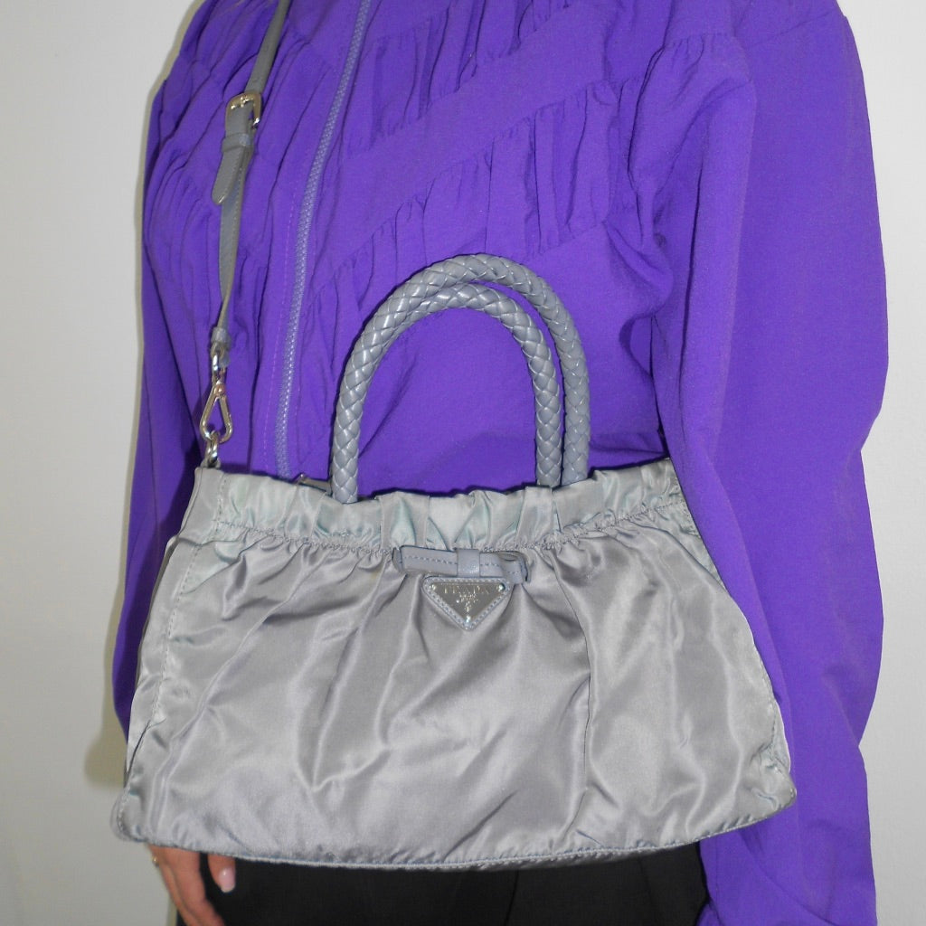 Prada bow Tessudo Nylon Bag