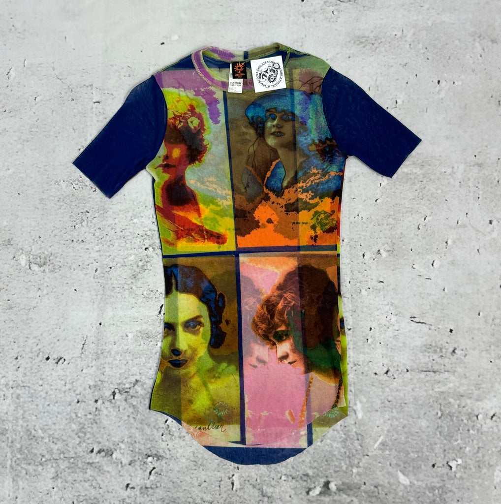 Jean Paul Gaultier Soleil 2002 Pop Art Portrait Tee