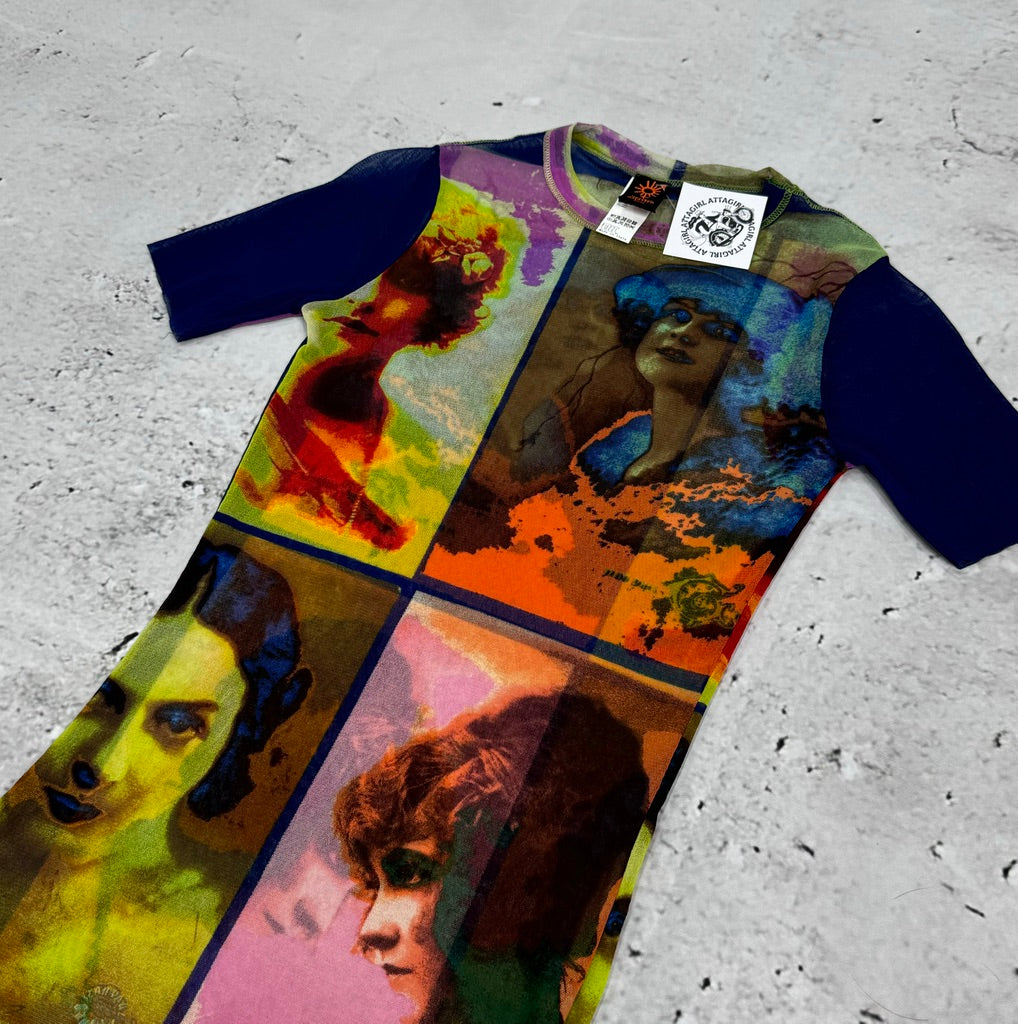 Jean Paul Gaultier Soleil 2002 Pop Art Portrait Tee