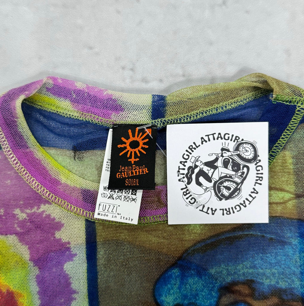 Jean Paul Gaultier Soleil 2002 Pop Art Portrait Tee