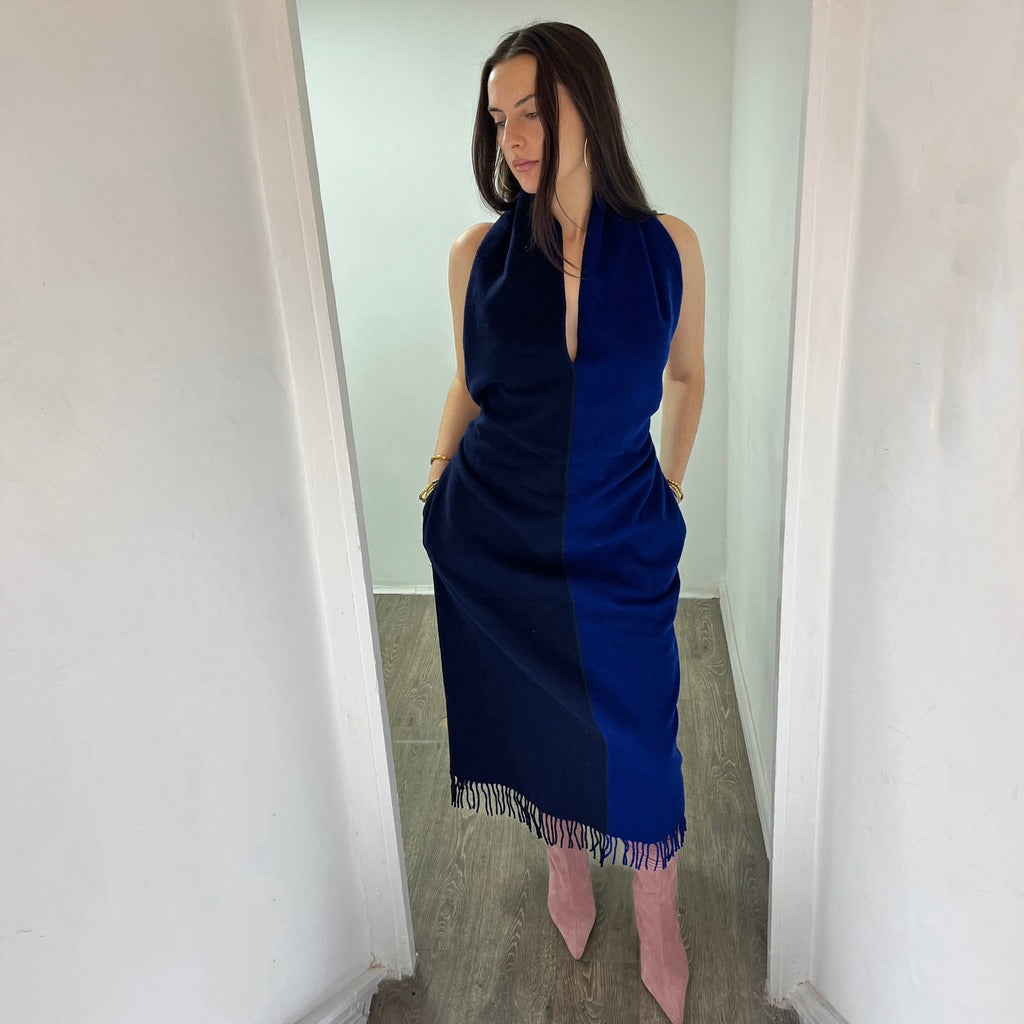 Jean Paul Gaultier Wool Scarf Dress